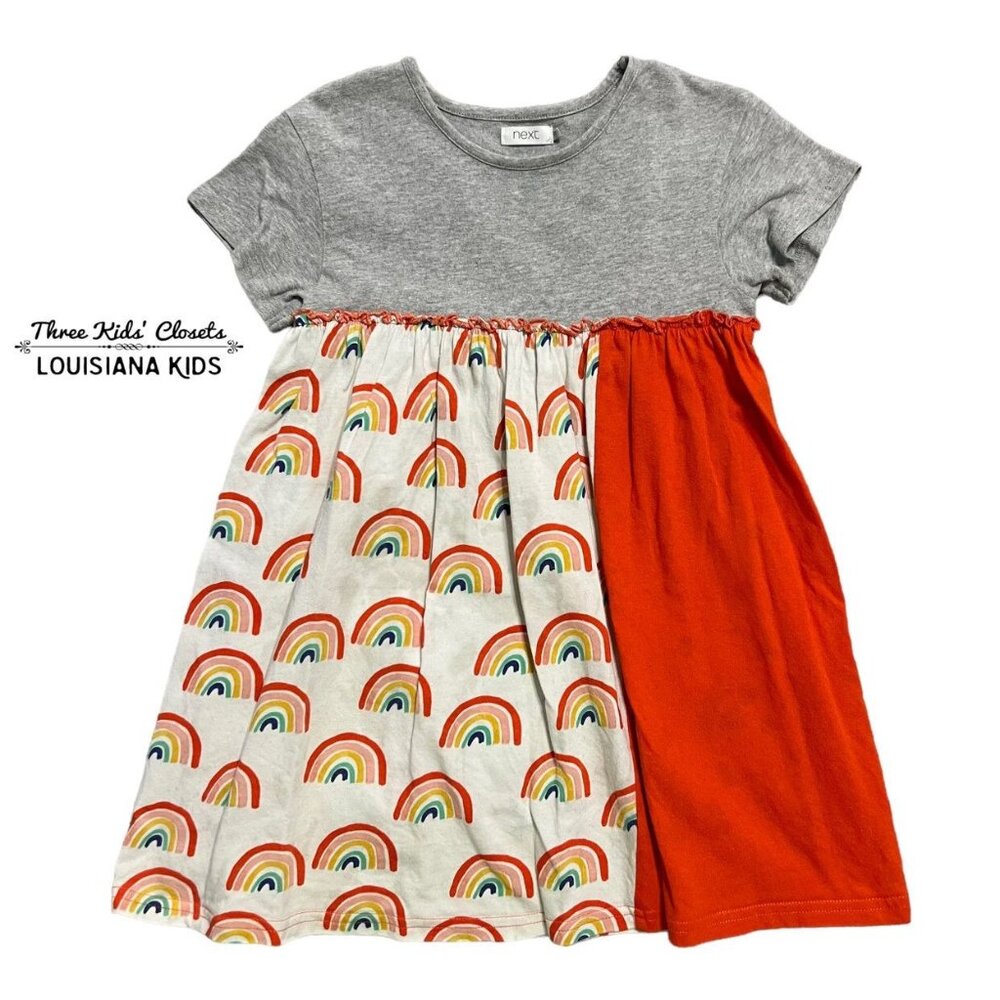 Next 3-4Y Rainbow Print Dress